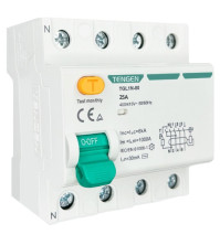 Ավտոմատ անջատիչ TGL1N-80H 4P 25 30mA AC